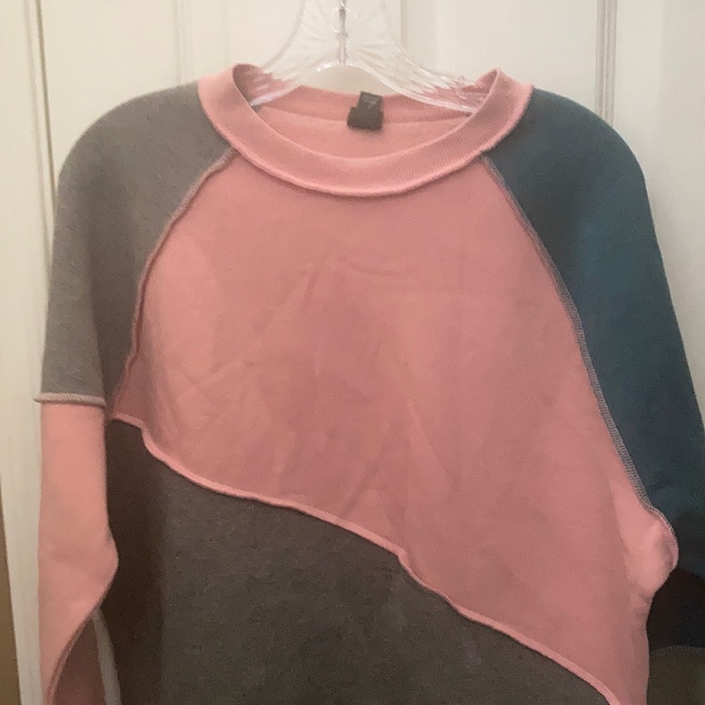 FINAL MARKDOWN Wild fable color blocked sweatshirt xs Nwt - Picture 1 of 4